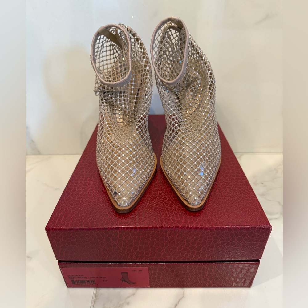 Tamara Mellon Mesh Ankle heels  with sparkle